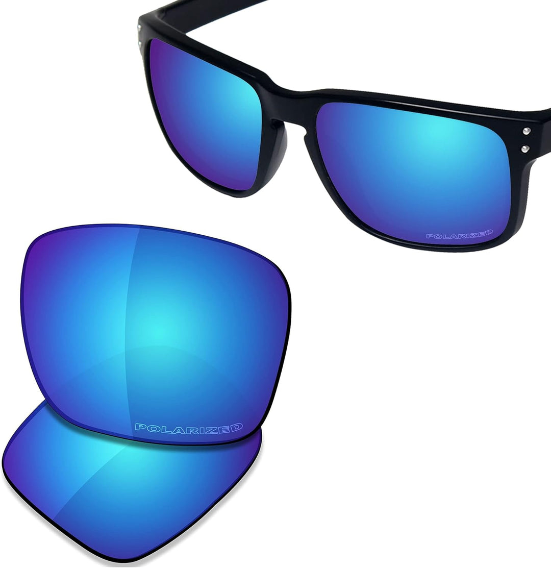 Saucer Premium Ersatzgläser für Oakley Holbrook OO9102 Sonnenbrillen High Definition - Glacier Blue