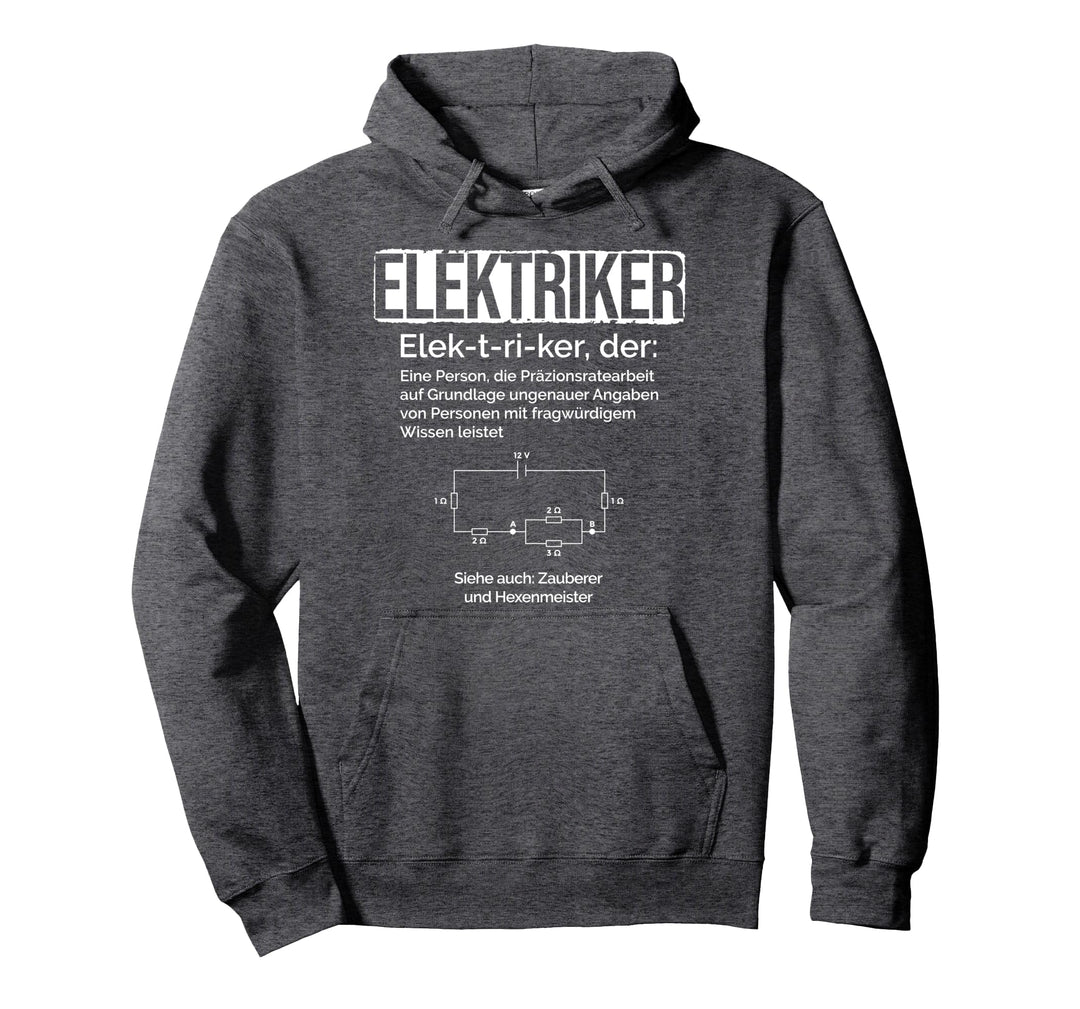 Elektriker Definition Elektroniker Elektrotechnik Elektriker Pullover Hoodie