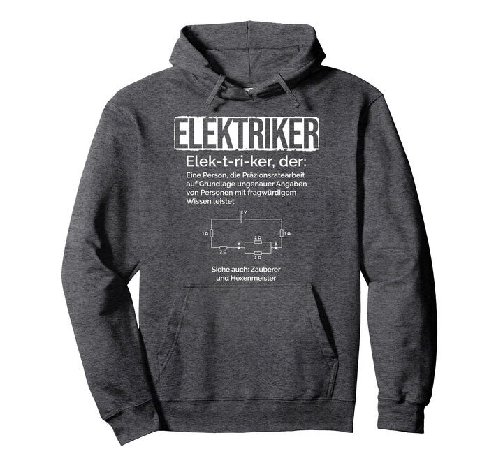 Elektriker Definition Elektroniker Elektrotechnik Elektriker Pullover Hoodie