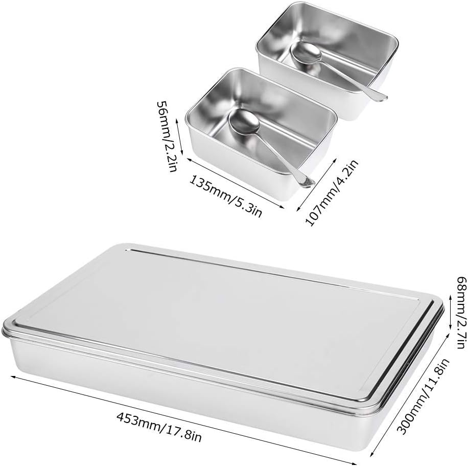 Fdit 8 Raster Aluminium-Legierung Gewürzbox, Gewürzbehälter Gewürzglas Küchenutensilien für Gewürze,