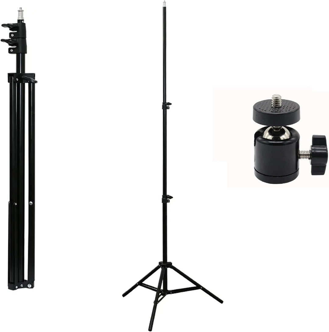 TronicXL 210cm Stativ + 360° Kugelkopf I Tripod für Kamera Licht Actioncam Webcam Ständer Halterung