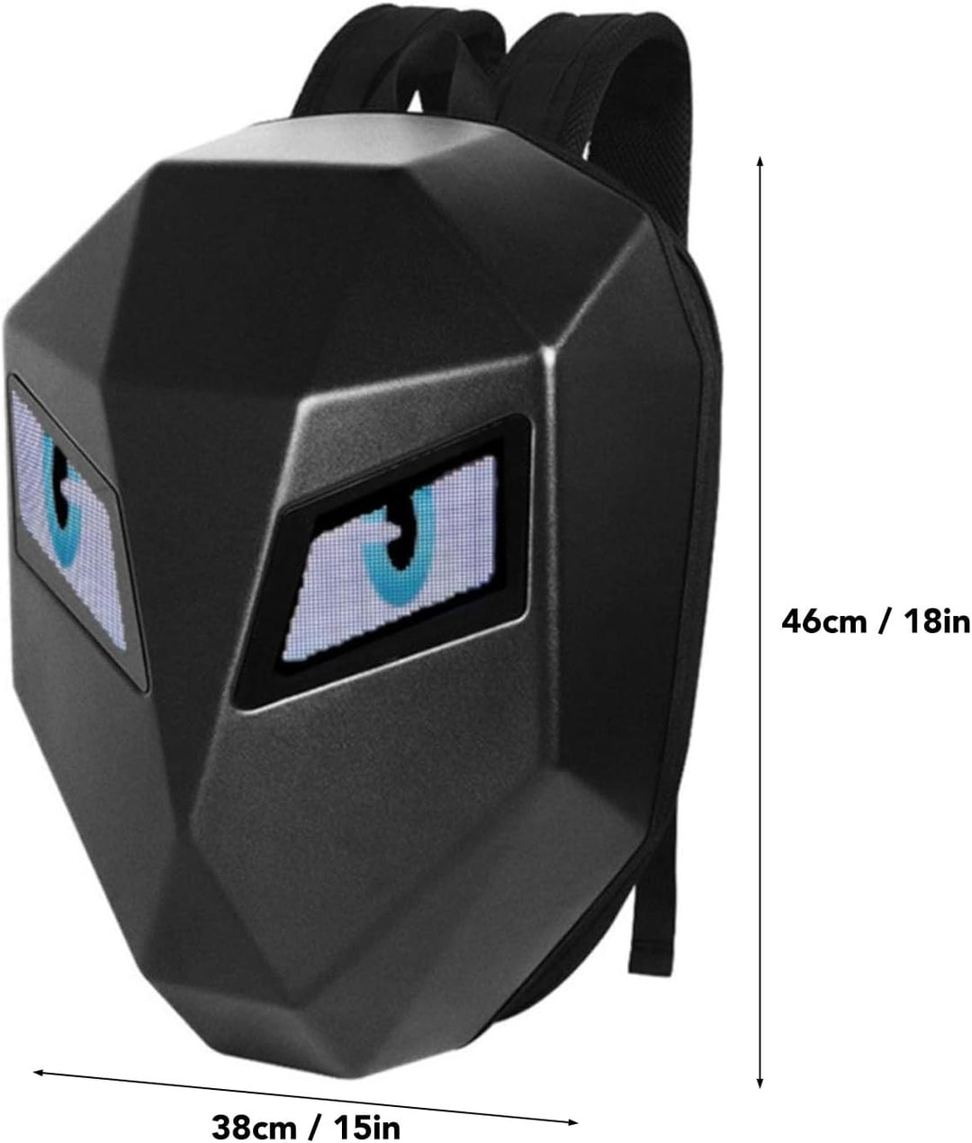 Wasserdichter Hartschalen LED Rucksack, Motorradhelm Rucksack, Wasserdichter Reitrucksack mit 3D pro