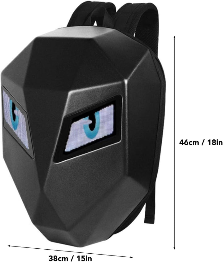 Wasserdichter Hartschalen LED Rucksack, Motorradhelm Rucksack, Wasserdichter Reitrucksack mit 3D pro