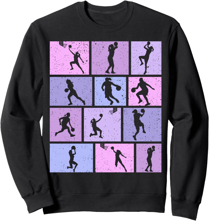 Basketball Mädchen Basketballerin Damen Sweatshirt