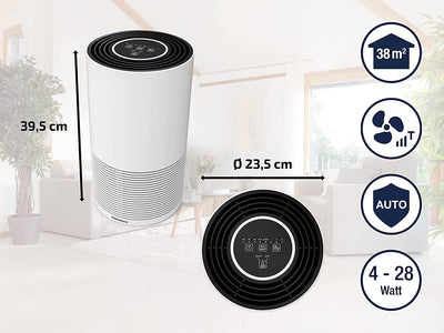 Soehnle Airfresh Clean Connect 500 mit Bluetooth Luftreiniger mit App-Anbindung, Air Purifier reinig