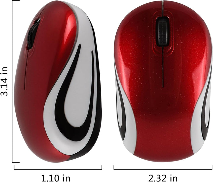 Kabellose Maus Niedliche Mini-Computermaus Kleine Grösse Tasche Tragbare Kompakte Reise USB Optische