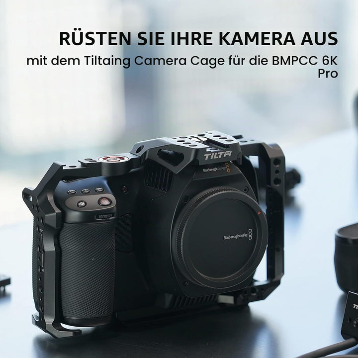 Tilta Vollkamera-Käfig kompatibel mit BMPCC 6K Pro - Schwarz TA-T11-FCC-B, Schwarz