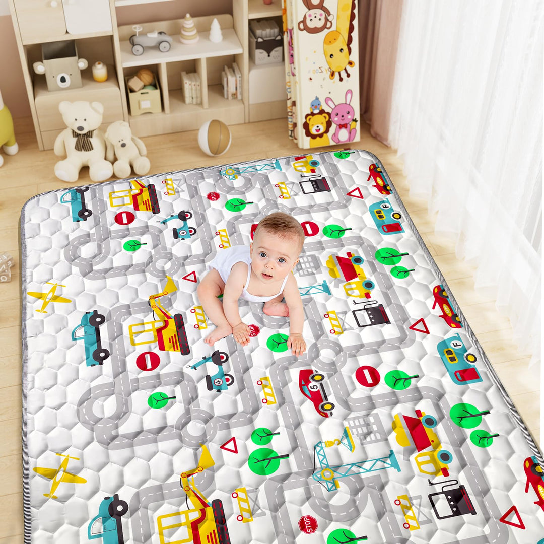 Baby Spielmatte, 150*200cm Baby Krabbelmatte, Baby Faltbare Spielmatte, Krabbeldecke für Baby, Klein