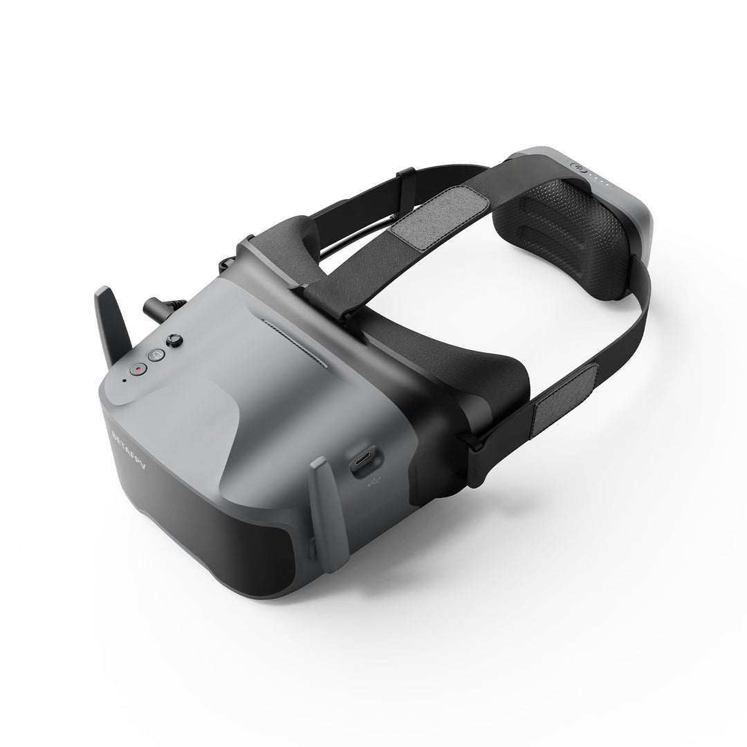 BETAFPV VR04 HD FPV Goggles with 1080P Resolution, 4.5'' Screen LCD, Micro SD Slot, 2 2600mAh Lipo B