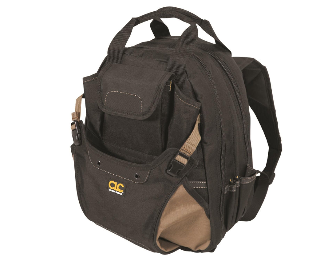 CLC Custom Leathertcraft 1134 Rucksack für Zimmermannswerkzeug, 44 Fächer, gepolsterte Rückenstütze,