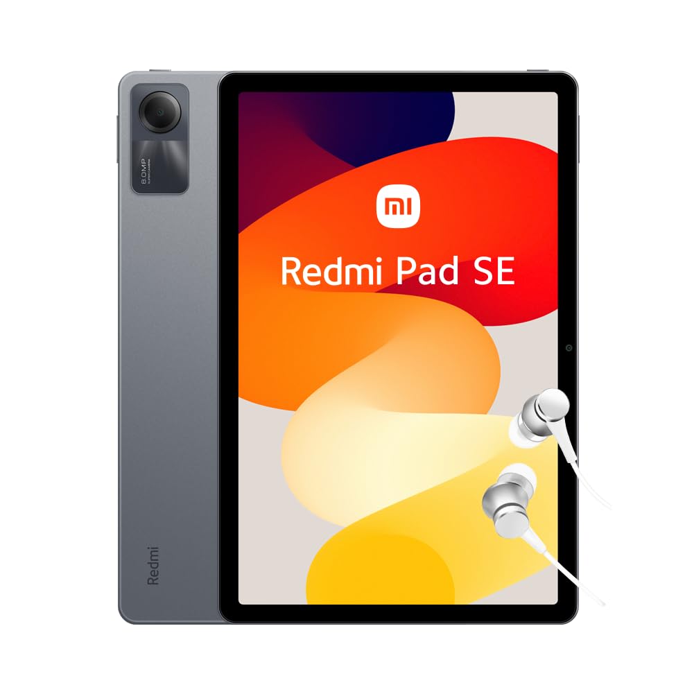 Xiaomi Redmi Pad SE Android Tablet, 11" FHD+Display, WiFi, 8000mAh Akku, MIUI 14, 4+128G(1TB TF), Vi