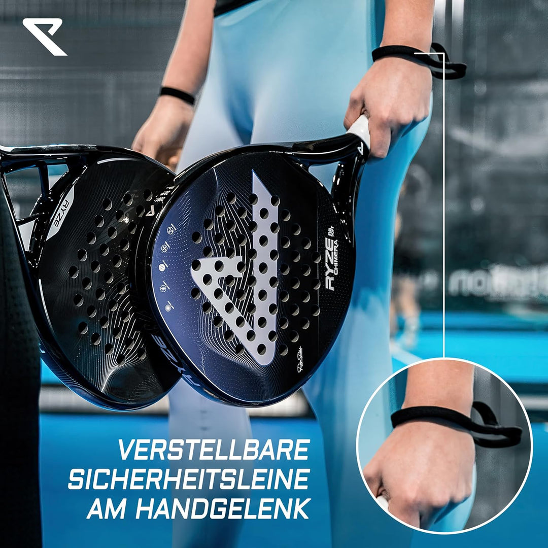 RYZE Chimera - Padel Schläger aus Kohlefaser & Fiberglas - Maximale Kontrolle & Präzision - Ultralei