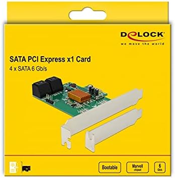 DeLock 4 Port SATA PCI Express Karte