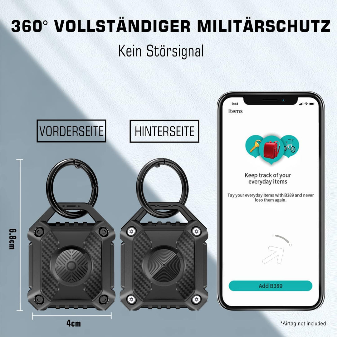 ONEONTA 4er Pack Airtag Anhänger - Airtag Schlüsselanhänger - Airtag Hülle Wasserdicht - Air Tages A