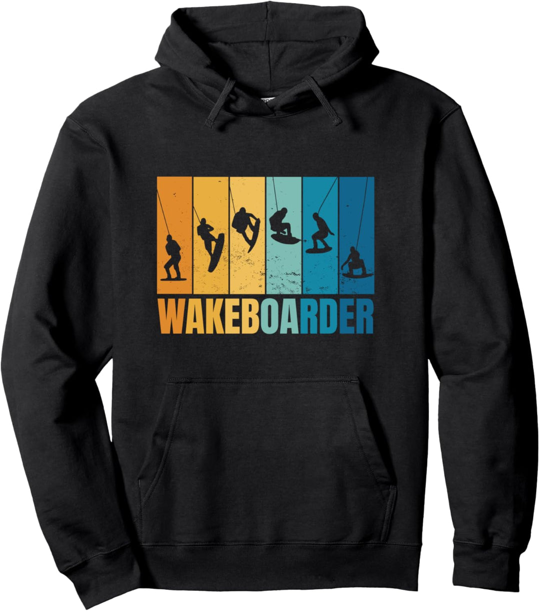 Wassersport Design für Wakeboarder Pullover Hoodie