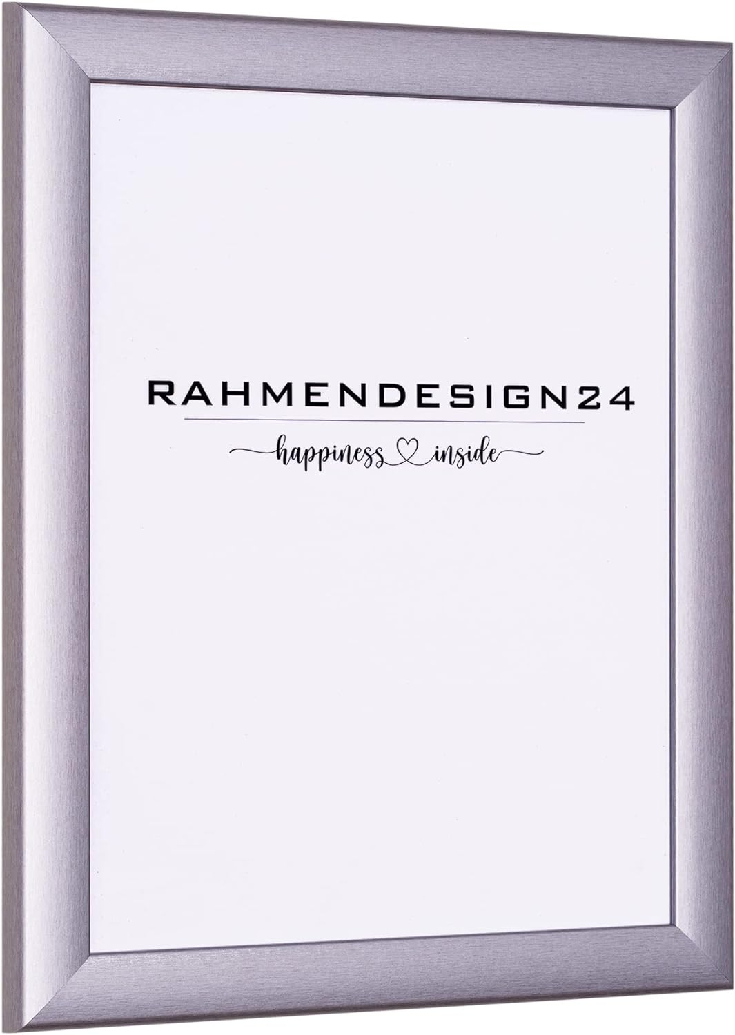 Rahmendesign24 Bilderrahmen Fiona 80x80 Alu gebürstet Fotorahmen, Wechselrahmen, Posterrahmen, Puzzl