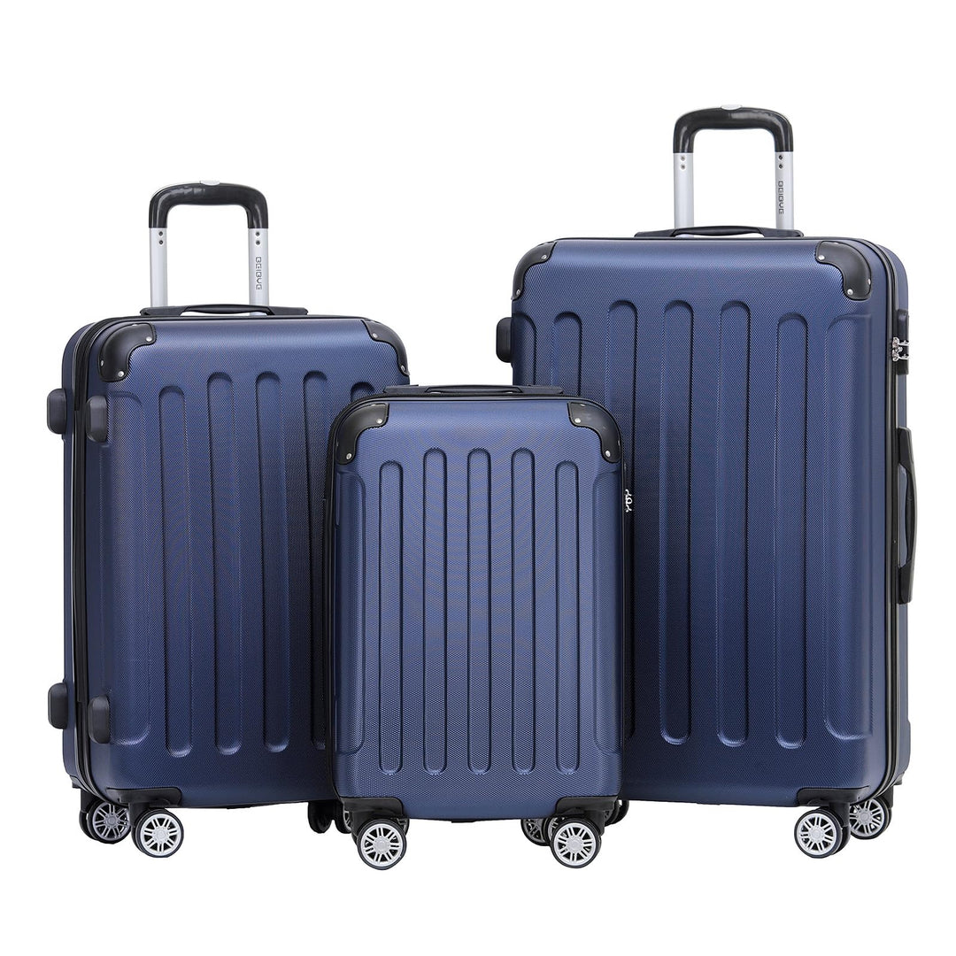 BEIBYE Hartschalen-Koffer Trolley Rollkoffer Reisekoffer Sicherheit Zahlenschloss Zwillingsrolle ABS