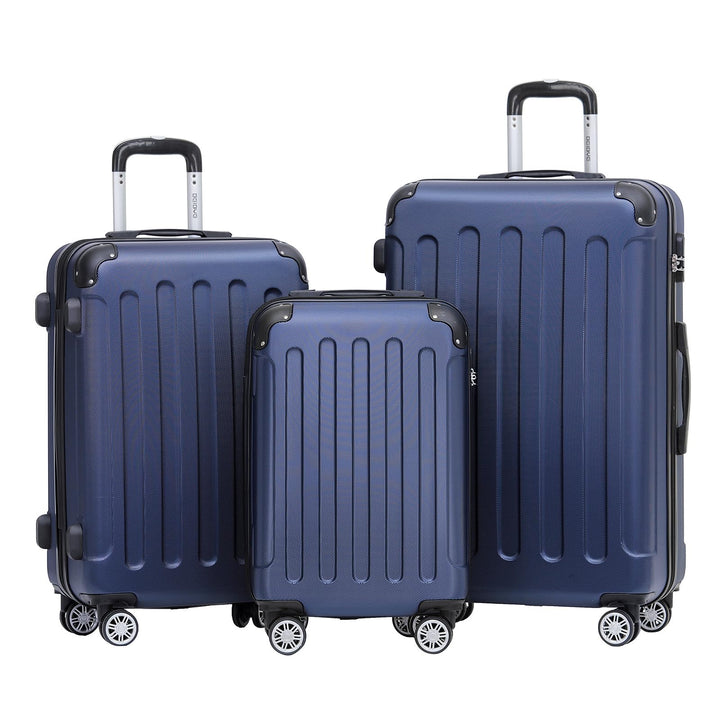 BEIBYE Hartschalen-Koffer Trolley Rollkoffer Reisekoffer Sicherheit Zahlenschloss Zwillingsrolle ABS