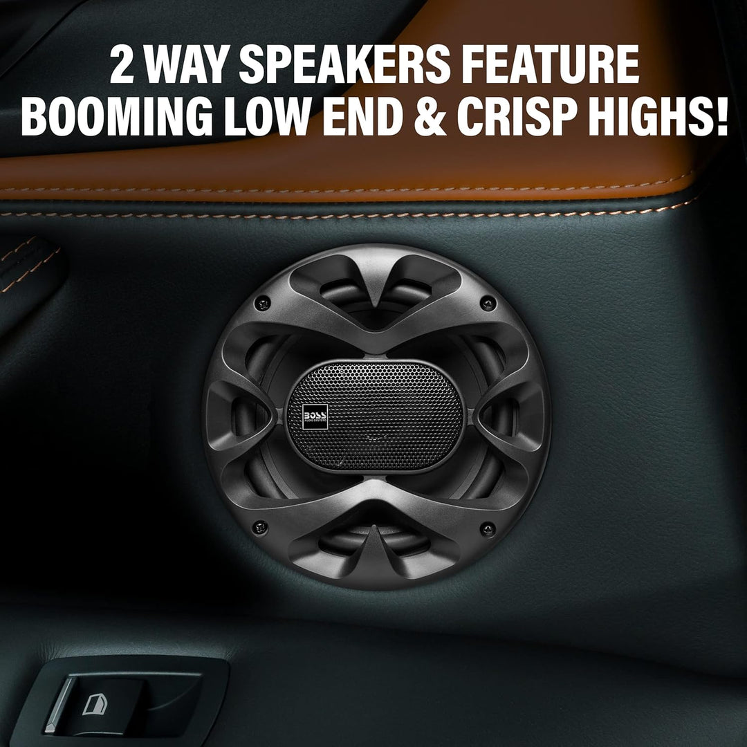BOSS Audio Systems CH6520B Chaos Series 6.5 Inch Car Stereo Door Speakers - 250 Watts Max, 2 Way, Fu