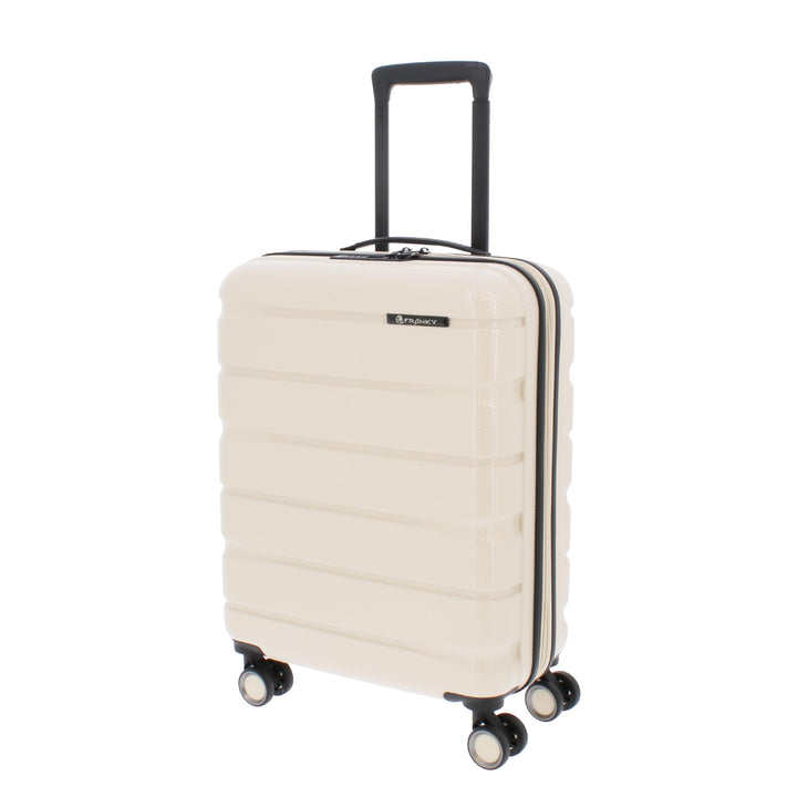Franky Spinner Handgepäck Hartschalenkoffer mit TSA-Schloss beige