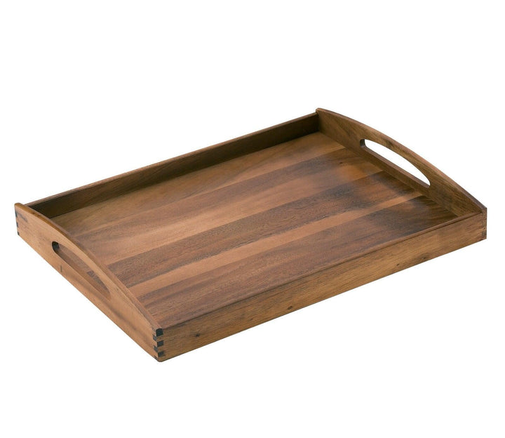 Zassenhaus Serviertablett Holz | rechteckig | mit Tragegriffen | 53×41×7cm | Teetablett | aus nachha