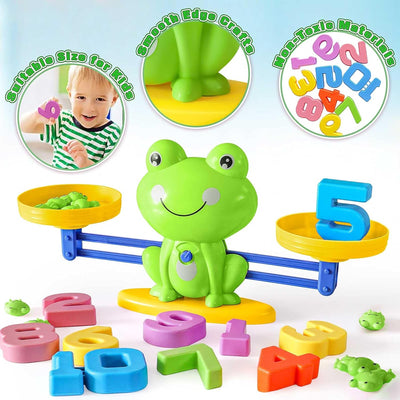 Montessori Mathematik-Spielzeug, Mathematik, Lernspielzeug, Math-Spielzeug, Frosch, Mathblock, Digit