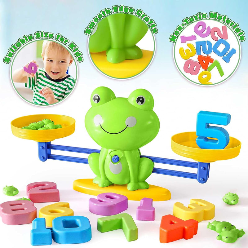 Montessori Mathematik-Spielzeug, Mathematik, Lernspielzeug, Math-Spielzeug, Frosch, Mathblock, Digit