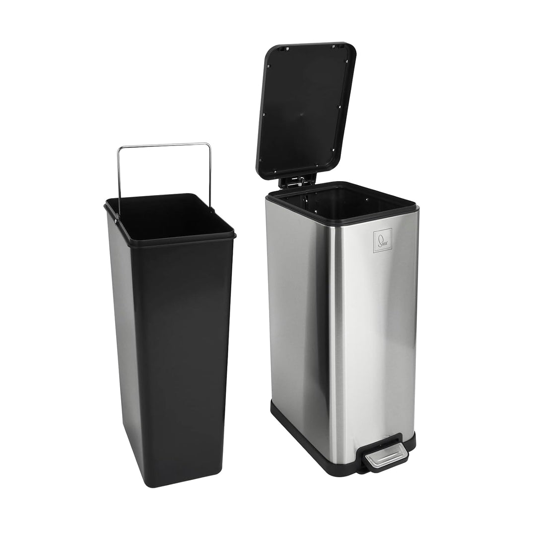 SVITA STM18 Mülleimer Treteimer Tretmülleimer Abfalleimer 18l inkl. Inneneimer Softclose-Deckel Fuss