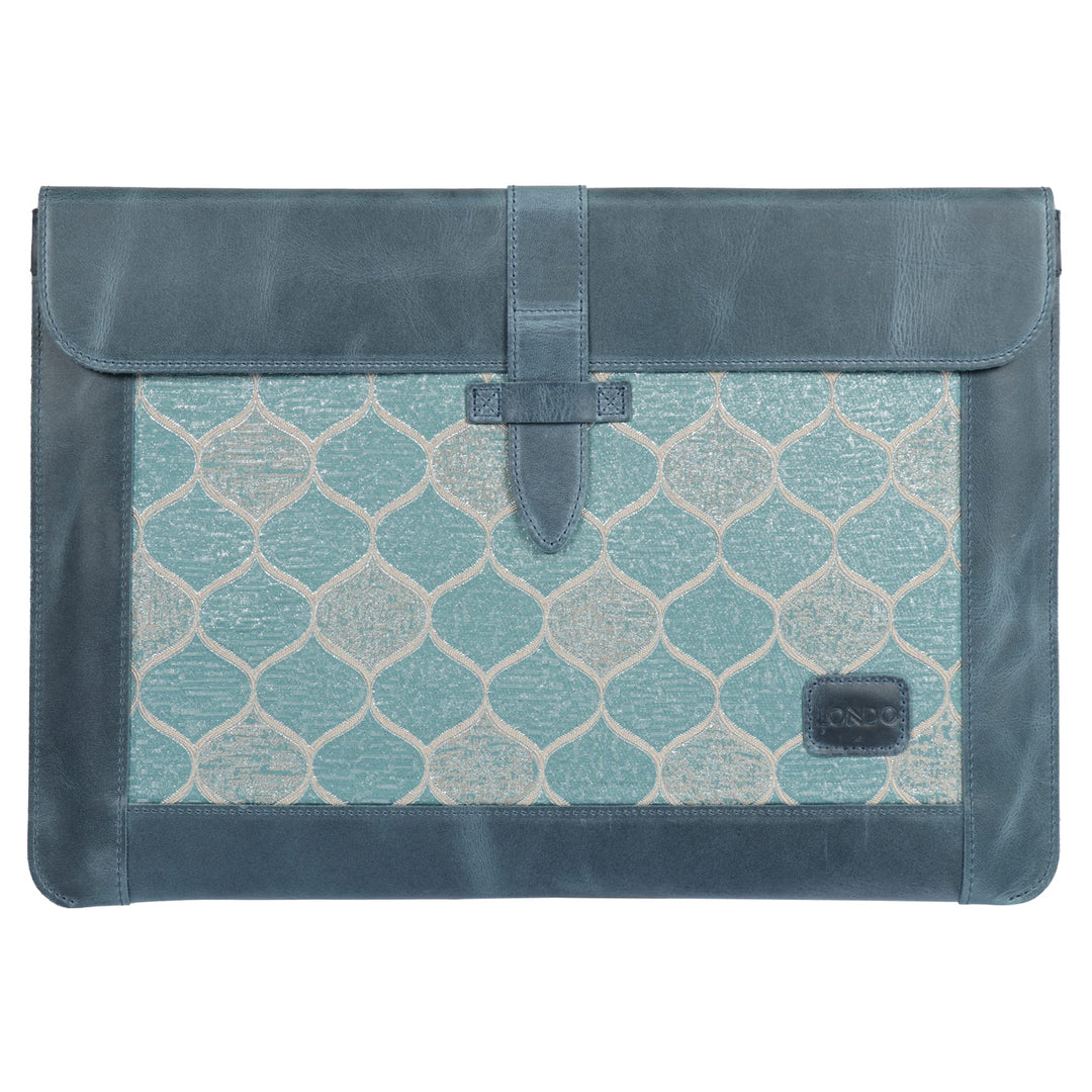 Londo Echtleder Tasche, Hülle für MacBook Pro – 15 & 16 Zoll Kompatibel mit M1 und 2020 Model (Blau)