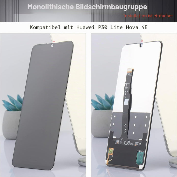 YHX-OU 6.15" Schwarz Display Für Huawei P30 Lite 48MP MAR-L21A MAR-L01A MAR-LX1A LCD Display Touchsc