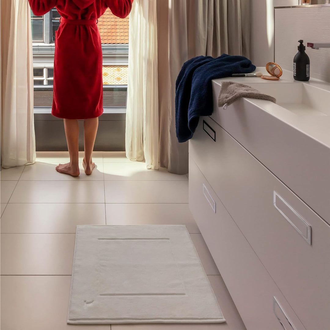 möve Superwuschel Badteppich 60 x 60 cm aus 100% Baumwolle, aquamarine Aquamarine 60 x 60 cm Single,