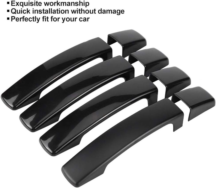 KSTE 4pcs Auto Glänzend schwarz aussen Tuergriffabdeckung for Range Rover Sport Discovery 3 Freeland