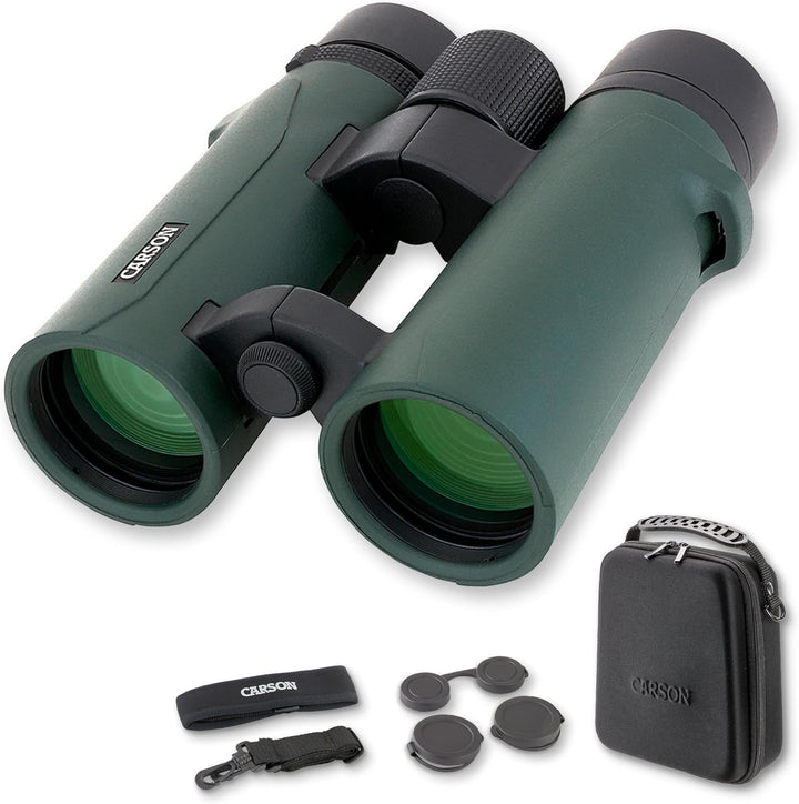 Carson RD Full-Size Fernglas, Doppelstegdesign, 8x42mm, wasserdicht, robust, beschlagfrei (RD-842) 8