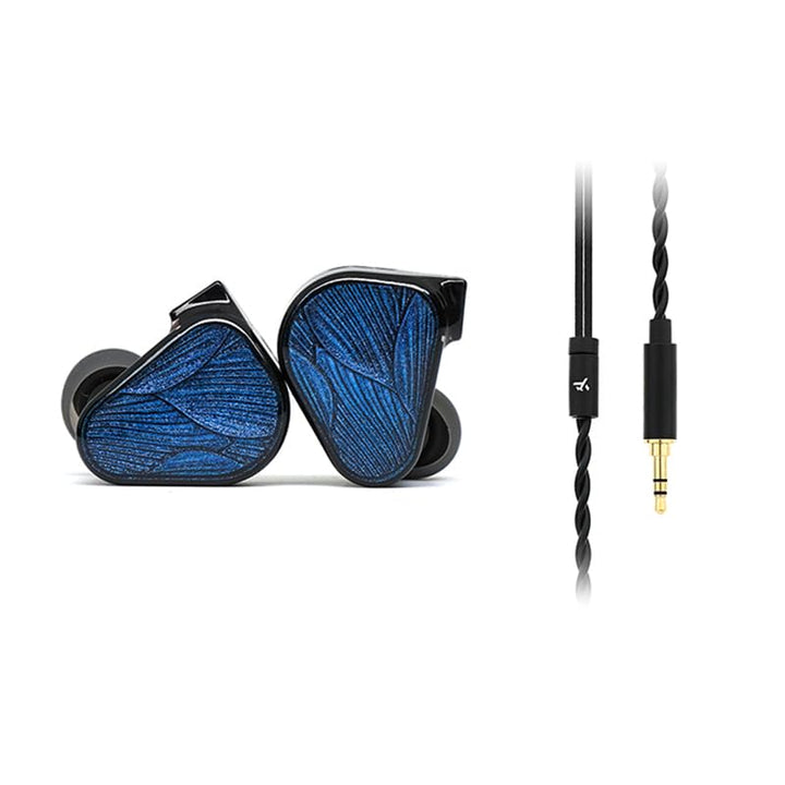 TRUTHEAR Crinacle Zero:BLUE2 Dual Dynamic Drivers In-Ear-Kopfhörer mit abnehmbarem Kabel (3,5 mm), 3