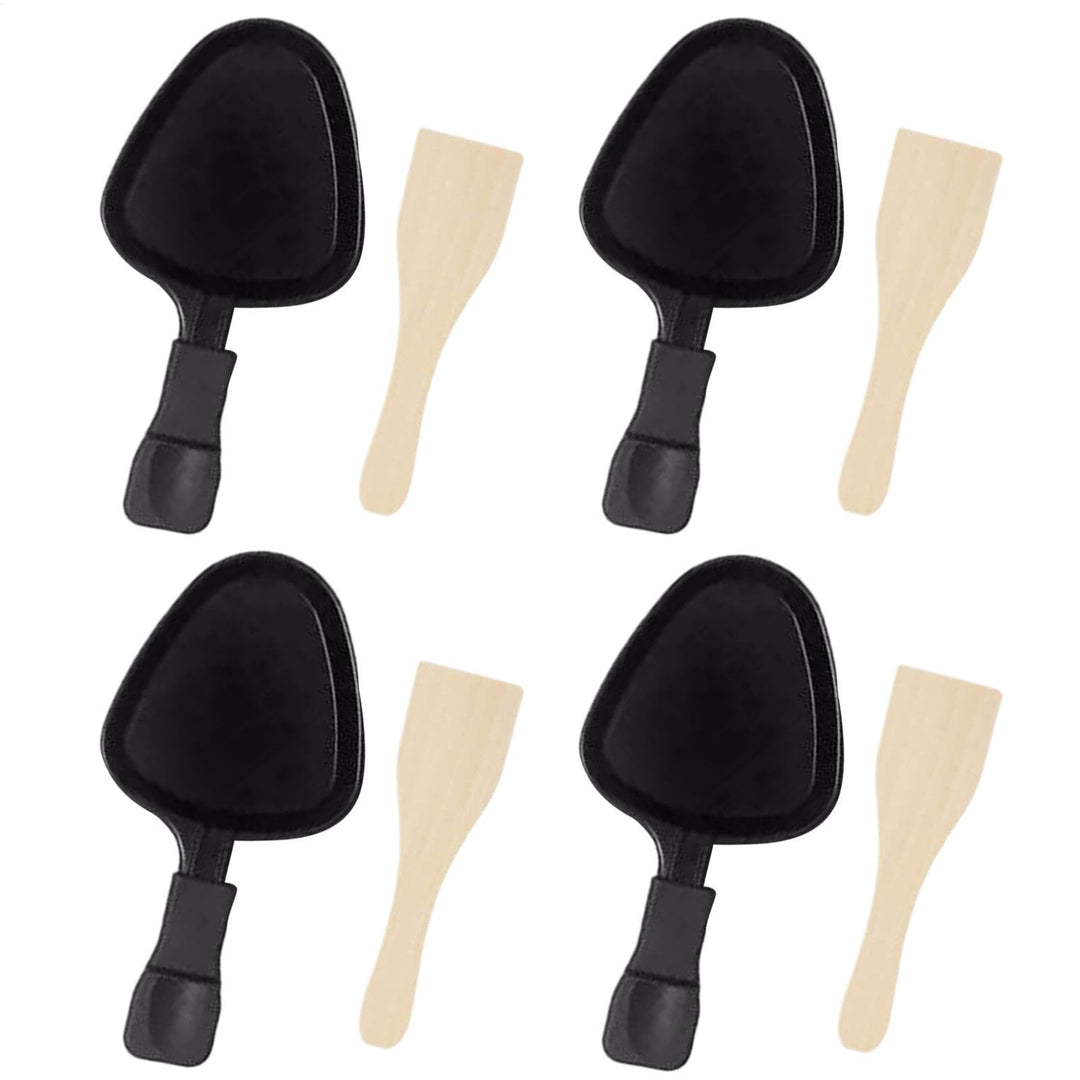 Antihaftbeschichtete Raclette-Pfannen, 4 X Antihaftbeschichtete Grill-Kochpfannen, Antihaftbeschicht