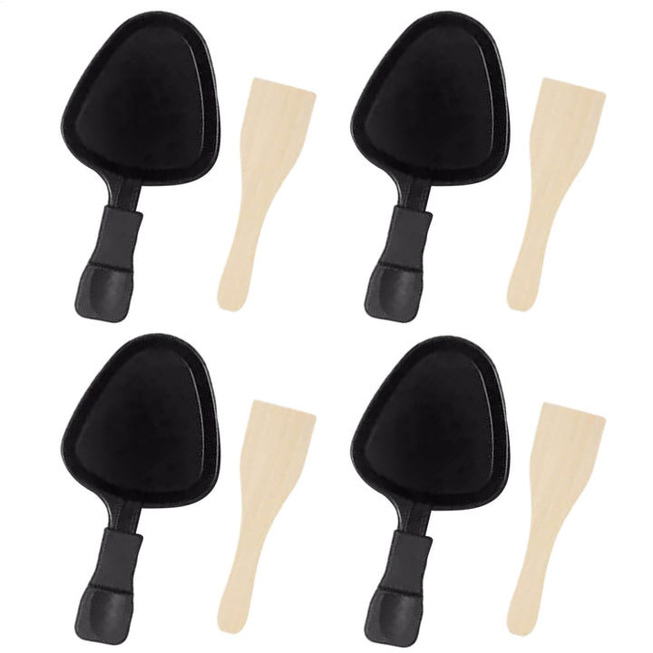 Antihaftbeschichtete Raclette-Pfannen, 4 X Antihaftbeschichtete Grill-Kochpfannen, Antihaftbeschicht