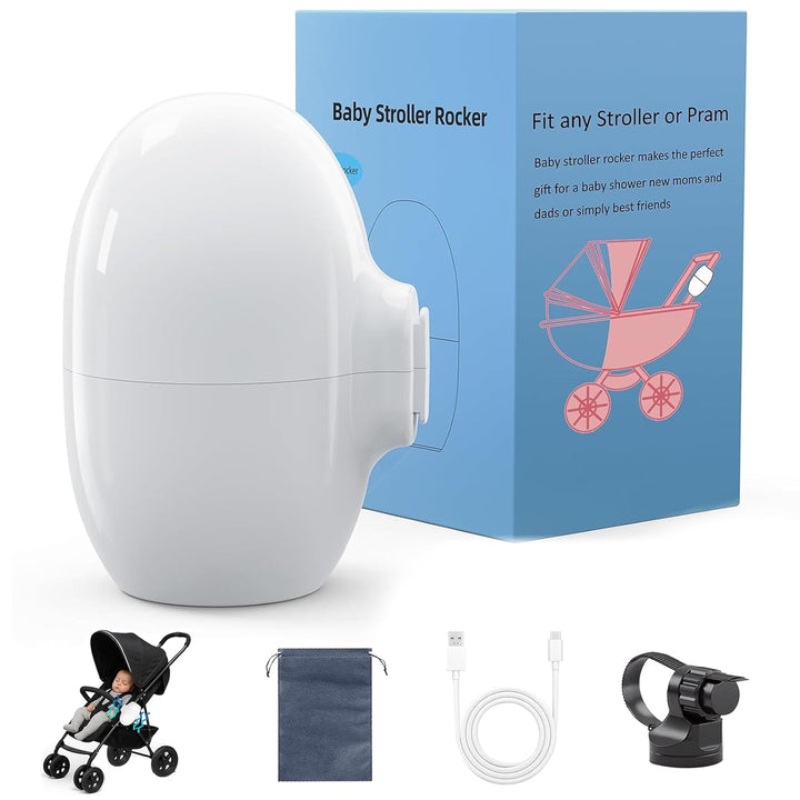 Kinderwagenschaukler, Wiederaufladbar Kinderwagen Wackler Schlafhilfe Für Baby, 5 Einstellbare Schau