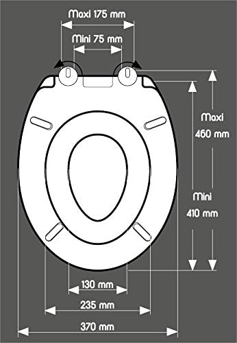 Gelco Design 707997 Bambino WC-Sitz mit integriertem Sitz für Kinder anzubringen und Absenkautomatik