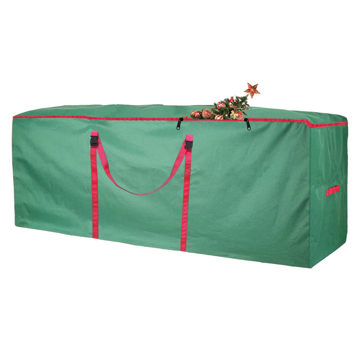 HIUOUIH Weihnachtsbaum Tasche 122 x 38 x 51 cm Tannenbaum Oxford Wasserdicht Aufbewahrungstasche Wei