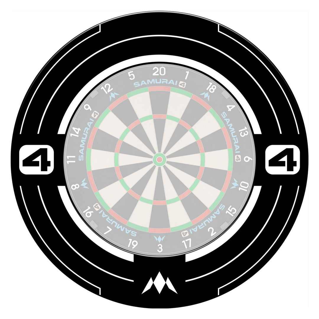 Mission Darts | Samurai 4 | Professionelle Dartscheibe Surround | White Edition
