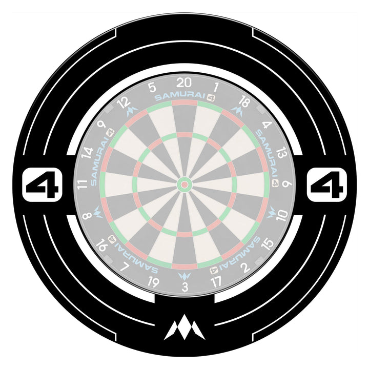 Mission Darts | Samurai 4 | Professionelle Dartscheibe Surround | White Edition