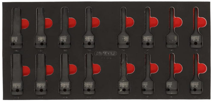 KS Tools 713.1016 Modul de 16 DOUILLES Schlagschrauber 1/2 "