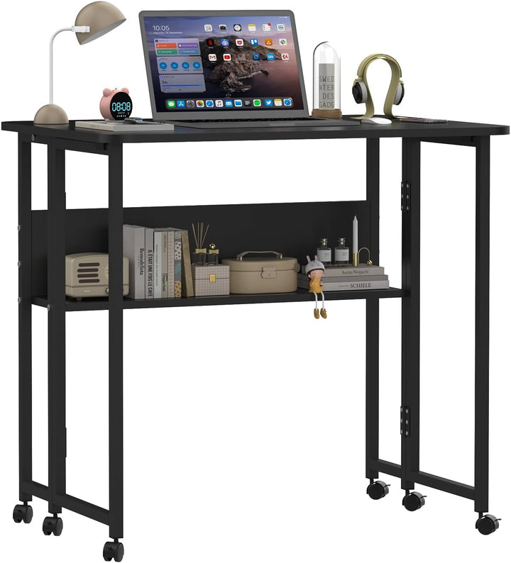 Mobiler Betttisch, Beistelltisch, PC-Halterung für Wohnzimmer, Büro, Schlafzimmer, Bremsen für Stabi