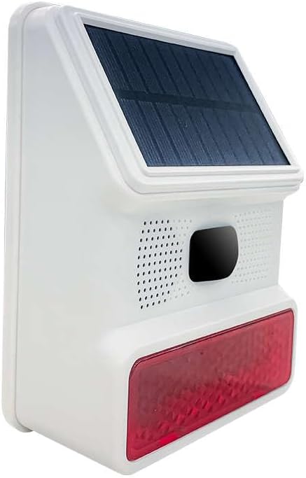 HXA523 Solar Ausensirene – Drahtlos, Kompatibel mit HUXGO Smart Home Sicherheitsystemen mit Solarpan