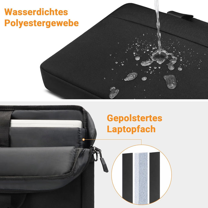 TECOOL 14 Zoll Laptoptasche Schultertasche für 14 Zoll Lenovo Acer ASUS Dell HP Chromebook Umhängeta
