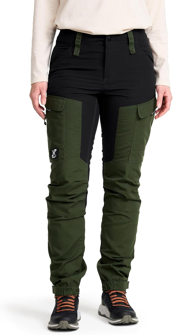 RevolutionRace Damen RVRC GP Pants, Hose zum Wandern und für viele Outdoor-Aktivitäten XS Forest Gre
