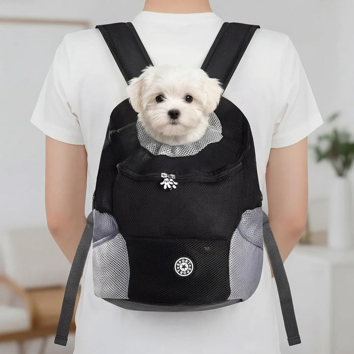 Pomodee Hunderucksack,Haustier Rucksack für kleine Hunde und Katzen bis 6.5 kg,Tragbar Atmungsaktiv