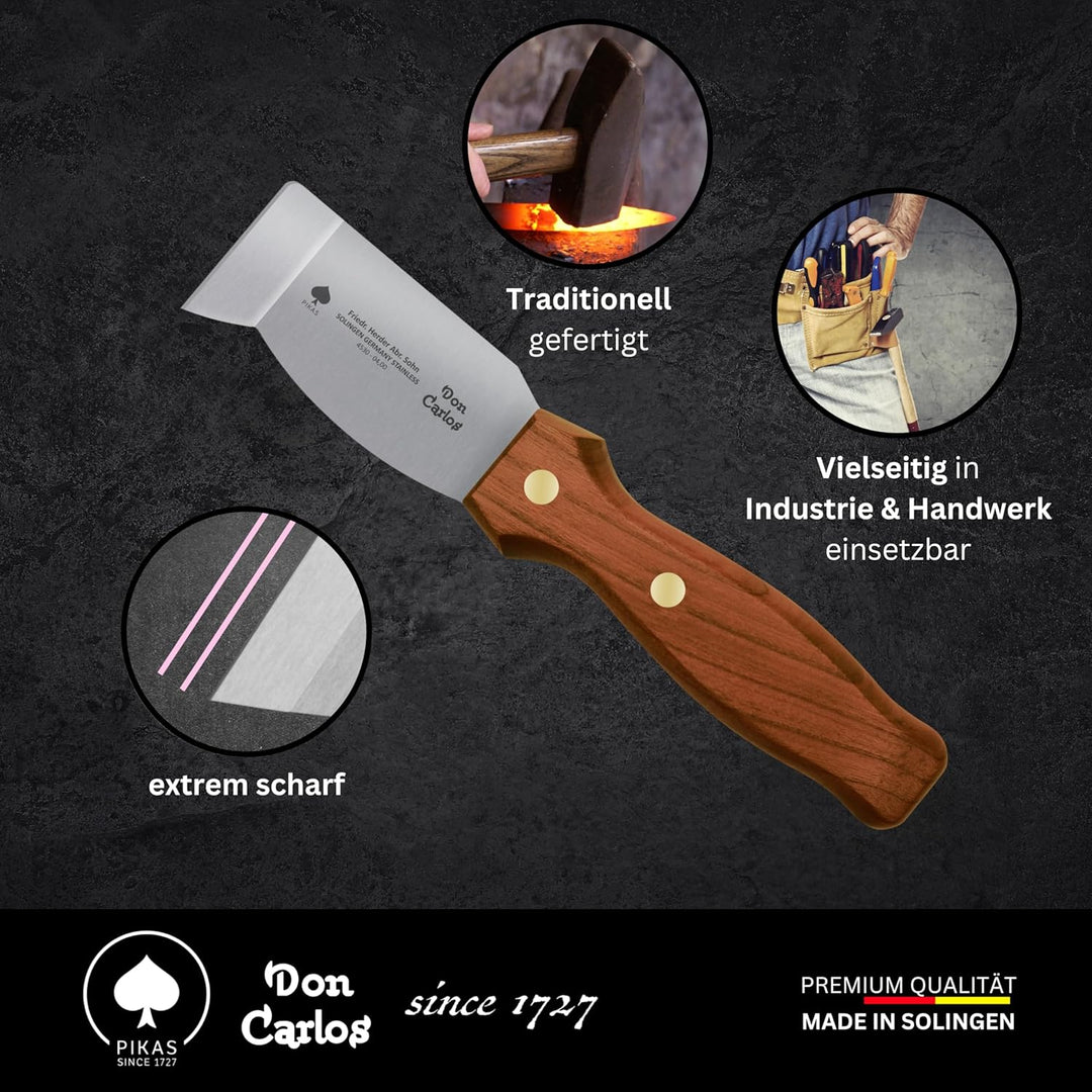 DON CARLOS Kratzmesser/Pallett Knife, Professionelles Entglasungswerkeug/Fenstermesser - universelle