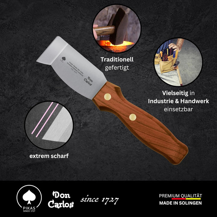 DON CARLOS Kratzmesser/Pallett Knife, Professionelles Entglasungswerkeug/Fenstermesser - universelle