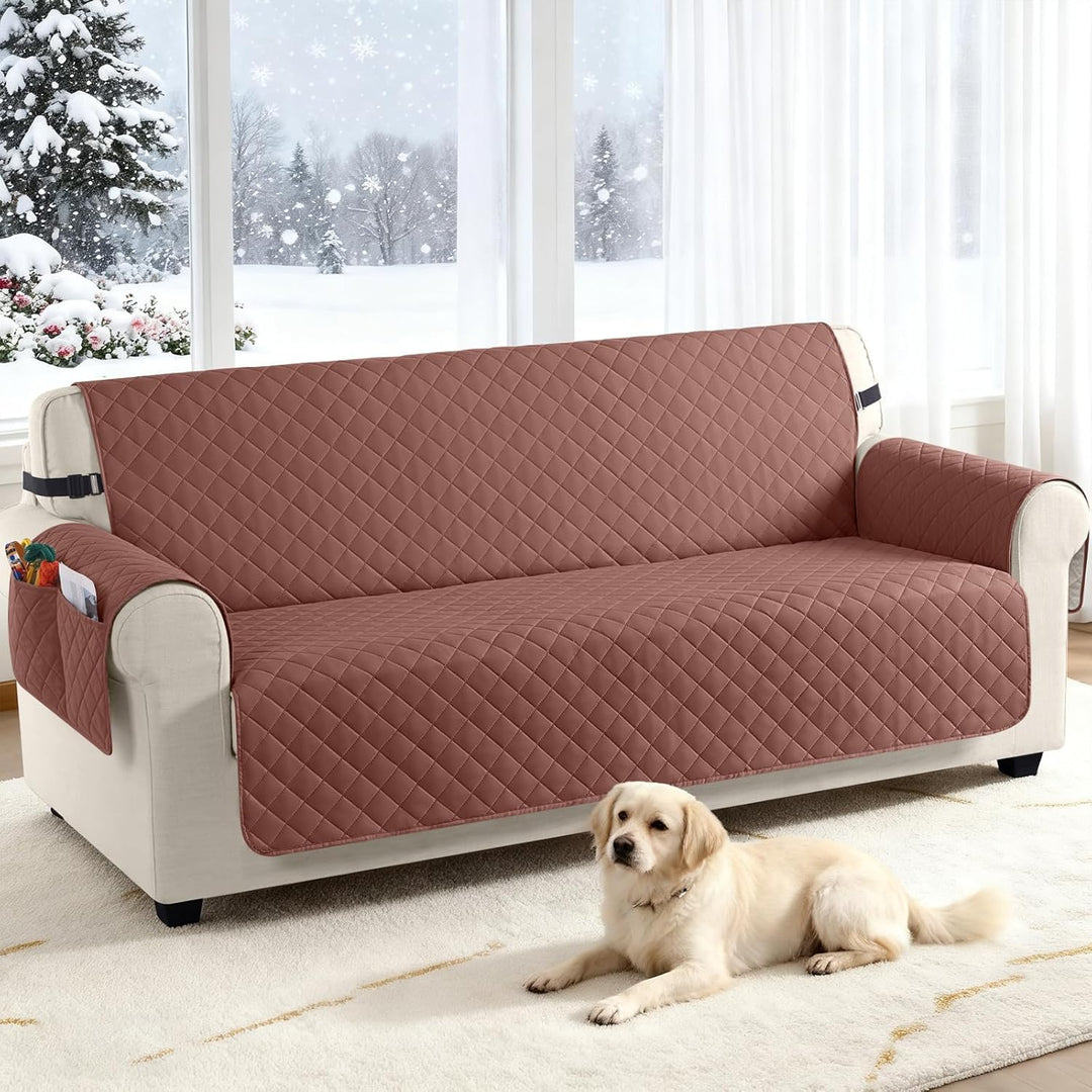 TAOCOCO Sofa Überzug, Sofabezug Wasserdicht Mit Gummiband，Wohnzimmer Anti-Rutsch Gepolsterter Sofasc